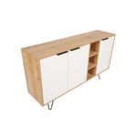 Casa si Gradina - Mobilier - Comode si corpuri - Console - Consola, Hanah Home, pal melaminat, stejar si alb, 142x35,6x83 cm - Infinity.ro