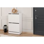 Casa si Gradina - Mobilier - Dulapuri si sifoniere - Dulapuri pantofi - Dulap pantofi, Hanah Home, pal melaminat, alb, 51x26x84 cm - Infinity.ro