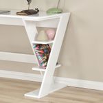 Casa si Gradina - Mobilier - Mese si birouri - Birouri - Birou de studiu, Hanah Home, pal, alb, 140x60x73 cm - Infinity.ro