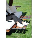 Casa si Gradina - Gradina si terasa - Balansoare si hamace - Balansoare - Balansoar de gradina, Hanah Home, lemn iroko, natural bej, 260x200x195 cm - Infinity.ro