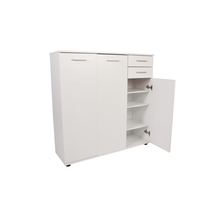 Casa si Gradina - Mobilier - Dulapuri si sifoniere - Dulapuri pantofi - Dulap pantofi, Hanah Home, pal melaminat, alb, 108x35x108 cm - Infinity.ro