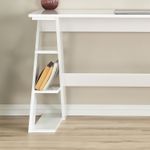 Casa si Gradina - Mobilier - Mese si birouri - Birouri - Birou de studiu, Hanah Home, pal, alb, 140x60x73 cm - Infinity.ro