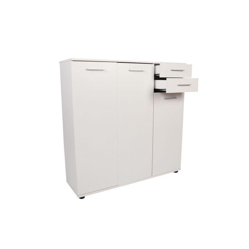 Casa si Gradina - Mobilier - Dulapuri si sifoniere - Dulapuri pantofi - Dulap pantofi, Hanah Home, pal melaminat, alb, 108x35x108 cm - Infinity.ro