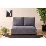 Casa si Gradina - Mobilier - Canapele si coltare - Canapele - Canapea extensibila, Hanah Home, metal si poliester, gri, 185x120 cm - Infinity.ro