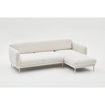 Casa si Gradina - Mobilier - Canapele si coltare - Coltare - Coltar extensibil, Hanah Home, lemn de fag, crem auriu, 266x133x95 cm - Infinity.ro