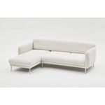 Casa si Gradina - Mobilier - Canapele si coltare - Coltare - Coltar extensibil, Atelier Del Sofa, lemn de fag, crem auriu, 266x133x95 cm - Infinity.ro