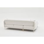 Casa si Gradina - Mobilier - Canapele si coltare - Coltare - Coltar extensibil, Atelier Del Sofa, lemn de fag, crem auriu, 266x133x95 cm - Infinity.ro