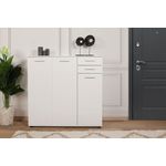 Casa si Gradina - Mobilier - Dulapuri si sifoniere - Dulapuri pantofi - Dulap pantofi, Hanah Home, pal melaminat, alb, 108x35x108 cm - Infinity.ro