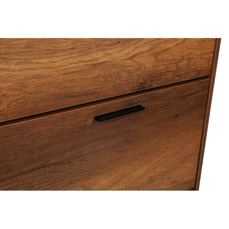 Casa si Gradina - Mobilier - Dulapuri si sifoniere - Dulapuri pantofi - Dulap pantofi, Hanah Home, pal melaminat, nuc oslo, 75x29x128 cm - Infinity.ro