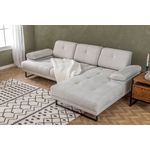 Casa si Gradina - Mobilier - Canapele si coltare - Coltare - Coltar, Hanah Home, lemn fag si pal, bej, 274x174 cm - Infinity.ro