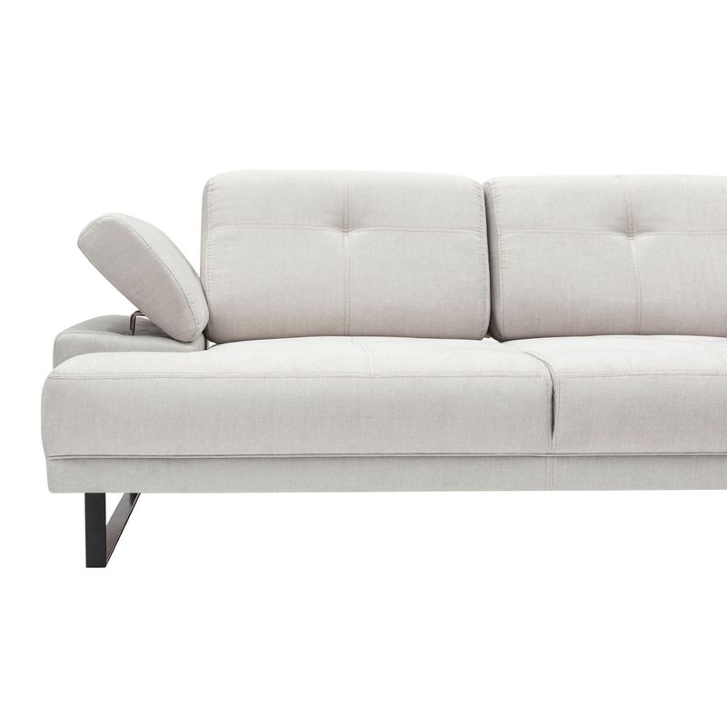 Casa si Gradina - Mobilier - Canapele si coltare - Coltare - Coltar, Hanah Home, lemn fag si pal, bej, 274x174 cm - Infinity.ro