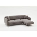 Casa si Gradina - Mobilier - Canapele si coltare - Coltare - Coltar extensibil, Atelier Del Sofa, lemn de fag, gri auriu, 266x133x80 cm - Infinity.ro