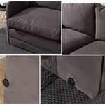Casa si Gradina - Mobilier - Canapele si coltare - Canapele - Canapea extensibila, Atelier Del Sofa, textil, gri, 128x70x66 cm - Infinity.ro
