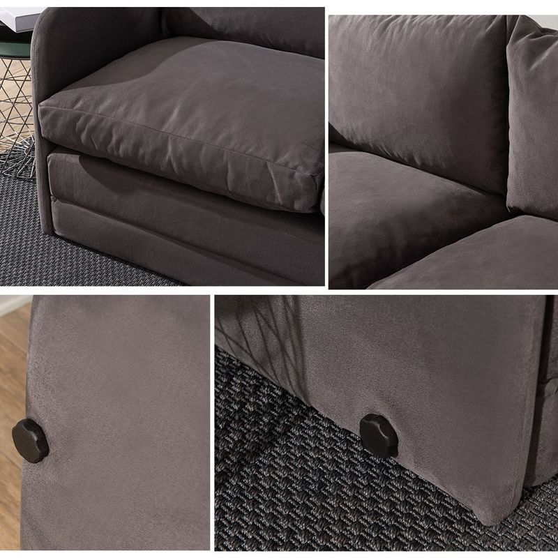 Casa si Gradina - Mobilier - Canapele si coltare - Canapele - Canapea extensibila, Atelier Del Sofa, textil, gri, 128x70x66 cm - Infinity.ro