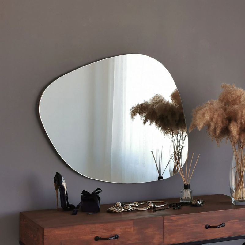 Casa si Gradina - Decoratiuni - Oglinzi - Oglinda, Hanah Home, mdf, alb, 85x67 cm - Infinity.ro