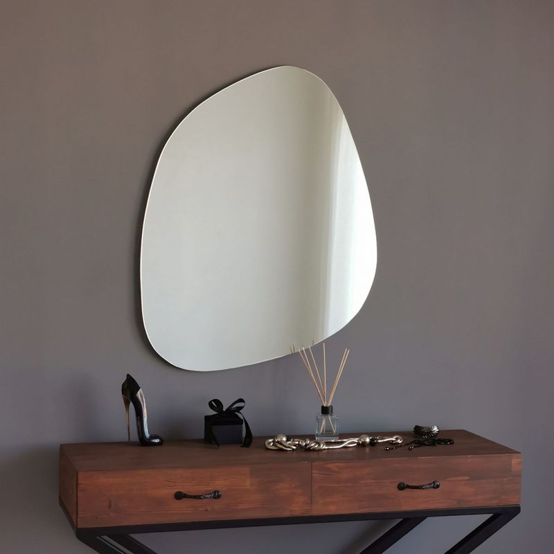 Casa si Gradina - Decoratiuni - Oglinzi - Oglinda, Hanah Home, mdf, alb, 85x67 cm - Infinity.ro