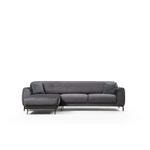 Casa si Gradina - Mobilier - Canapele si coltare - Coltare - Coltar extensibil, Hanah Home, lemn fag si pal, antracit, 287x169x96 cm, 560ARE1144 - Infinity.ro