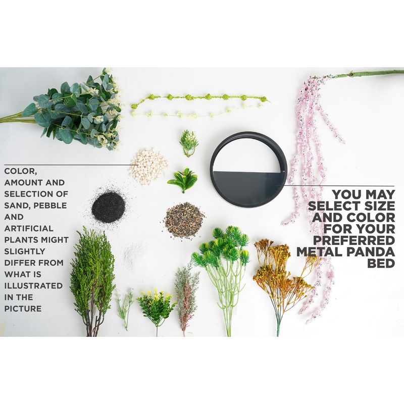 Casa si Gradina - Decoratiuni - Obiecte decorative - Plante artificiale - Plante artificiale de perete, Wallxpert, metal, verde alb, 30x30x5 cm - Infinity.ro