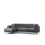 Casa si Gradina - Mobilier - Canapele si coltare - Coltare - Coltar extensibil, Hanah Home, lemn fag si pal, antracit, 287x169x96 cm, 560ARE1144 - Infinity.ro