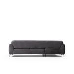 Casa si Gradina - Mobilier - Canapele si coltare - Coltare - Coltar extensibil, Hanah Home, lemn fag si pal, antracit, 287x169x96 cm, 560ARE1144 - Infinity.ro