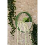 Casa si Gradina - Decoratiuni - Obiecte decorative - Plante artificiale - Plante artificiale de perete, Wallxpert, metal, verde alb, 30x30x5 cm - Infinity.ro