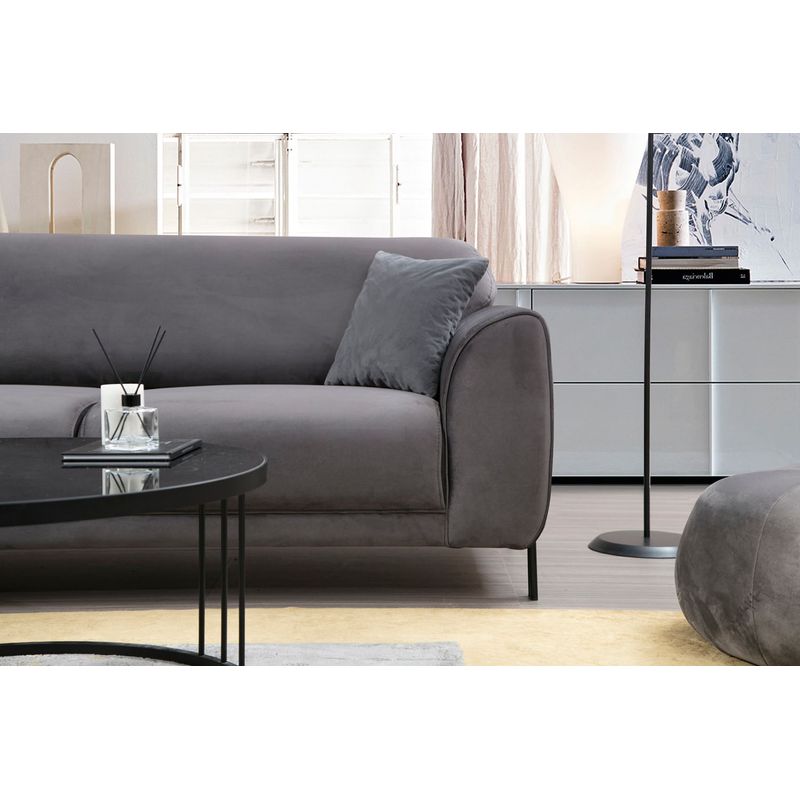 Casa si Gradina - Mobilier - Canapele si coltare - Coltare - Coltar extensibil, Hanah Home, lemn fag si pal, antracit, 287x169x96 cm, 560ARE1144 - Infinity.ro
