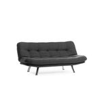 Casa si Gradina - Mobilier - Canapele si coltare - Canapele - Canapea extensibila 3 locuri, Atelier Del Sofa, metal, in, gri inchis, 175x100 cm - Infinity.ro