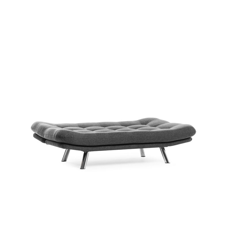Casa si Gradina - Mobilier - Canapele si coltare - Canapele - Canapea extensibila 3 locuri, Atelier Del Sofa, metal, in, gri inchis, 175x100 cm - Infinity.ro