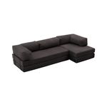 Casa si Gradina - Mobilier - Canapele si coltare - Coltare - Coltar, Atelier Del Sofa, chenille, antracit, 290x95x75 cm - Infinity.ro