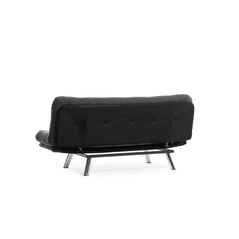 Casa si Gradina - Mobilier - Canapele si coltare - Canapele - Canapea extensibila 3 locuri, Atelier Del Sofa, metal, in, gri inchis, 175x100 cm - Infinity.ro