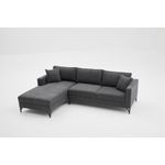 Casa si Gradina - Mobilier - Canapele si coltare - Coltare - Coltar, Atelier Del Sofa, lemn de fag, antracit si negru, 258x181x83 cm - Infinity.ro