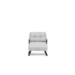 Casa si Gradina - Mobilier - Canapele si coltare - Canapele - Canapea extensibila, Hanah Home, stofa teddy, gri, 175x60 cm - Infinity.ro