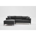 Casa si Gradina - Mobilier - Canapele si coltare - Coltare - Coltar, Atelier Del Sofa, lemn de fag, antracit si negru, 258x181x83 cm - Infinity.ro
