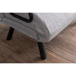 Casa si Gradina - Mobilier - Canapele si coltare - Canapele - Canapea extensibila, Hanah Home, stofa teddy, gri, 175x60 cm - Infinity.ro
