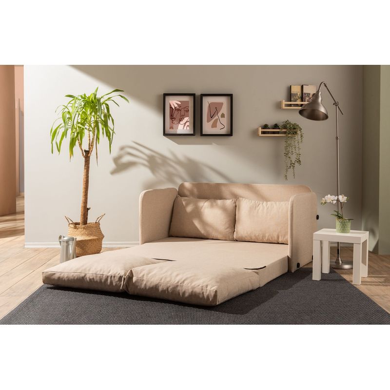 Casa si Gradina - Mobilier - Canapele si coltare - Canapele - Canapea extensibila, Atelier Del Sofa, textil, bej, 200x140 cm - Infinity.ro