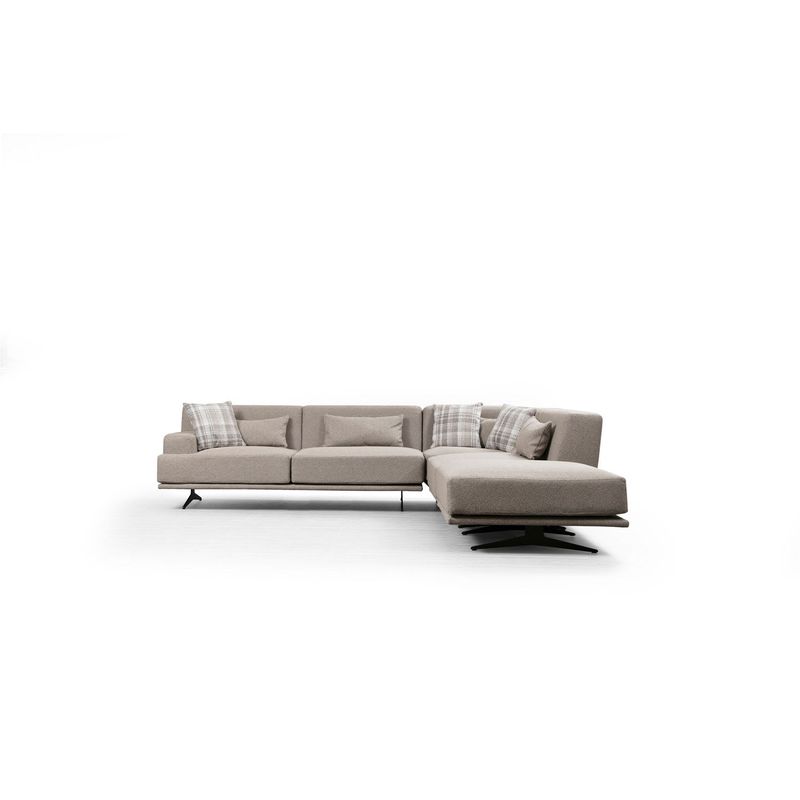 Casa si Gradina - Mobilier - Canapele si coltare - Coltare - Coltar, Hanah Home, lemn fag si pal, bej, 302x302x80 cm - Infinity.ro