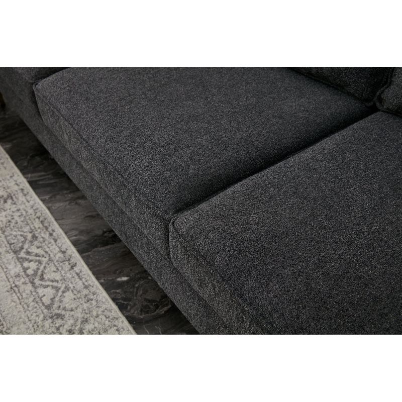 Casa si Gradina - Mobilier - Canapele si coltare - Coltare - Coltar, Atelier Del Sofa, lemn de fag, antracit si negru, 258x181x83 cm - Infinity.ro