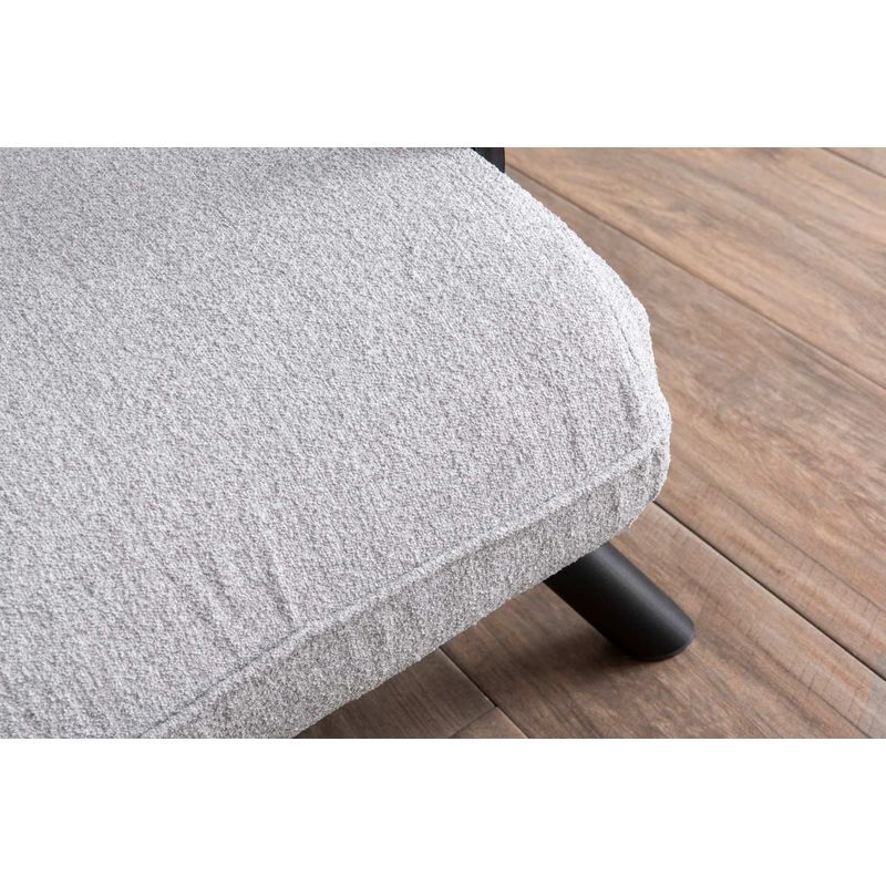 Casa si Gradina - Mobilier - Canapele si coltare - Canapele - Canapea extensibila, Hanah Home, stofa teddy, gri, 175x60 cm - Infinity.ro