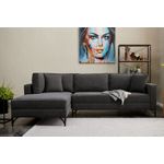 Casa si Gradina - Mobilier - Canapele si coltare - Coltare - Coltar, Atelier Del Sofa, lemn de fag, antracit si negru, 258x181x83 cm - Infinity.ro
