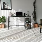 Casa si Gradina - Mobilier - Mese si birouri - Birouri - Birou, Hanah Home, sticla calita, negru, 130x60x75 cm - Infinity.ro