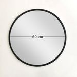 Casa si Gradina - Decoratiuni - Oglinzi - Oglinda decorativa, Hanah Home, metal, negru, 60x60x2.2 cm - Infinity.ro