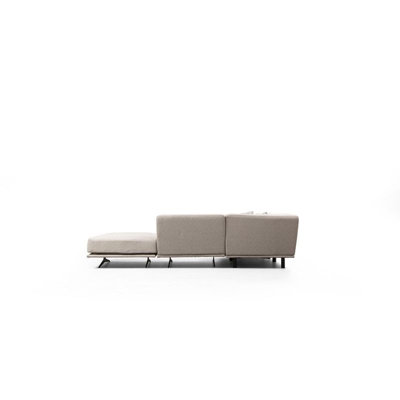 Casa si Gradina - Mobilier - Canapele si coltare - Coltare - Coltar, Hanah Home, lemn fag si pal, bej, 302x302x80 cm - Infinity.ro