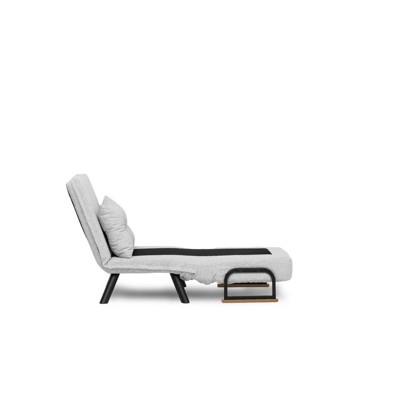 Casa si Gradina - Mobilier - Canapele si coltare - Canapele - Canapea extensibila, Hanah Home, stofa teddy, gri, 175x60 cm - Infinity.ro