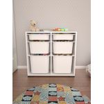 Casa si Gradina - Mobilier - Organizare si depozitare - Cutii depozitare - Dulap multifunctional, Hanah Home, pal melaminat, alb, 90x30x84 cm - Infinity.ro