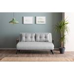 Casa si Gradina - Mobilier - Canapele si coltare - Canapele - Canapea extensibila 2 locuri, Hanah Home, stofa teddy, gri - Infinity.ro