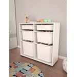 Casa si Gradina - Mobilier - Organizare si depozitare - Cutii depozitare - Dulap multifunctional, Hanah Home, pal melaminat, alb, 90x30x84 cm - Infinity.ro