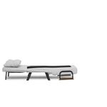 Casa si Gradina - Mobilier - Canapele si coltare - Canapele - Canapea extensibila, Hanah Home, stofa teddy, gri, 175x60 cm - Infinity.ro