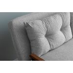 Casa si Gradina - Mobilier - Canapele si coltare - Canapele - Canapea extensibila 2 locuri, Hanah Home, stofa teddy, gri - Infinity.ro