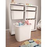 Casa si Gradina - Mobilier - Organizare si depozitare - Cutii depozitare - Dulap multifunctional, Hanah Home, pal melaminat, alb, 90x30x84 cm - Infinity.ro
