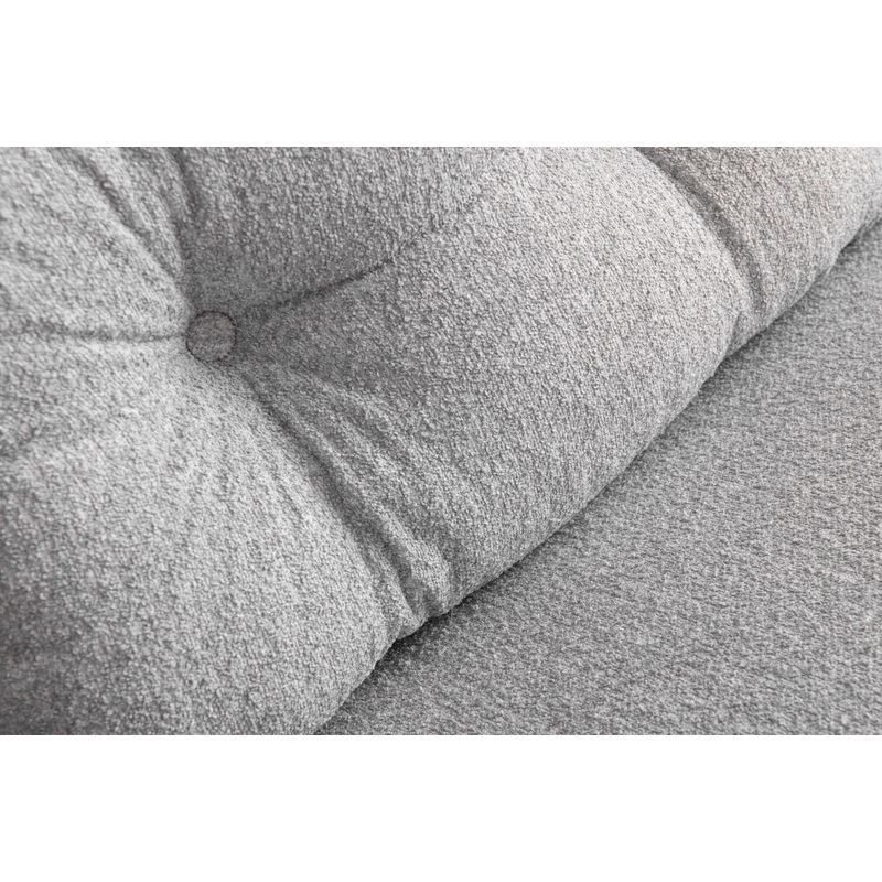 Casa si Gradina - Mobilier - Canapele si coltare - Canapele - Canapea extensibila 2 locuri, Hanah Home, stofa teddy, gri - Infinity.ro